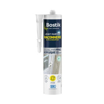 Joint parfait maçonnerie & portes silicone gris Bostik 280ml