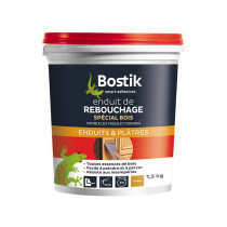 Enduit de rebouchage pâte spécial bois Bostik 1,5kg