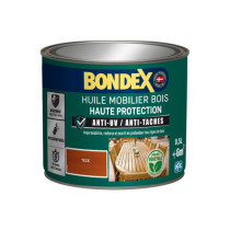 Huile mobilier bois haute protection Bondex 0,5L teck