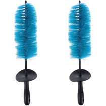 Lot de 2 brosses pour jantes à poils longs & souples