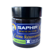 Crème rénovatrice pot marron foncé 25ml Saphir