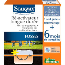 Ré-activateur longue durée fosses septiques Starwax 500g