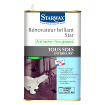 Rénovateur brillant anti-tâche tous sols Starwax 1L