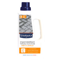 Imperméabilisant eau et graisses pour toitures, murs et sols extérieurs Starwax 1L