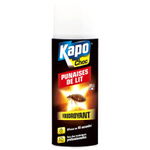Aérosol foudroyant spécial punaises de lit Kapo 400ml