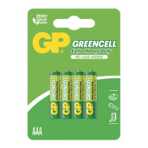 Lot de 4 piles 1.5V AAA Greencell GPBM