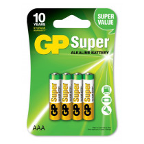 Lot de 4 piles 1.5V AAA Super alcaline GPBM