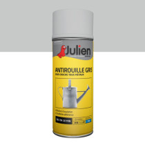 Peinture aérosol antirouille tous métaux gris mat Julien 400ml