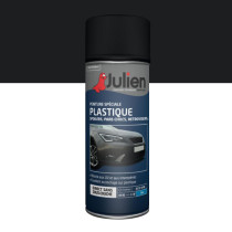 Peinture aérosol plastiques noir mat Julien 400ml