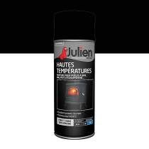 Peinture aérosol haute température noir mat Julien 400ml