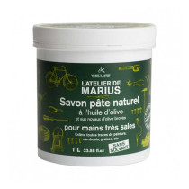 Savon pâte naturel à l\'huile d\'olive spécial mains très sales Marius Fabre 1L