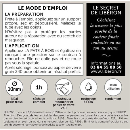 Pâte à bois chêne foncé 50g Libéron