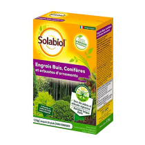 Engrais Buis, Conifères & arbustes d\'ornements Solabiol 1,5kg
