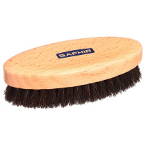 Brosse ovale crin de cheval noir 13cm Saphir