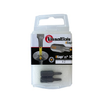 Boite 2 embouts TTAP n°10 acier - Vissal