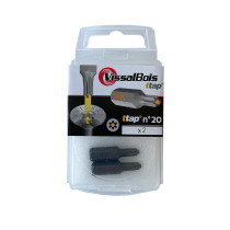 Boite 2 embouts TTAP n°20 acier - Vissal