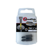 Boite 2 embouts TTAP n°25 acier - Vissal
