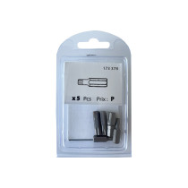 Boite 5 embouts Torx TX20-25-30-40-50 acier - Viswood