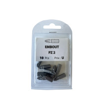 Boite 10 embouts Pozidriv PZ2 acier - Vissal