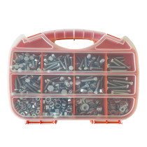 Coffret 480 pièces boulonnerie acier zingué - Vissal