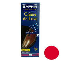 Crème de luxe cirage avec applicateur cuir rouge 75ml Saphir