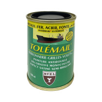 Peinture anti-rouille Tolémail Noir Avel 100ml