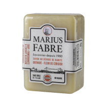 Savonnette à l\'huile d\'olive au beurre de karité grenade - fleur de cerisier Marius Fabre 150g