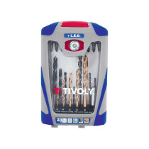 Coffret 23 pcs forets mixte Tivoly + lampe led