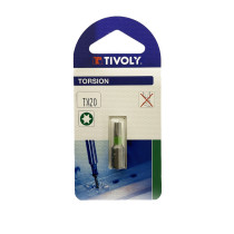 Embout de vissage torsion TX20 25mm Tivoly