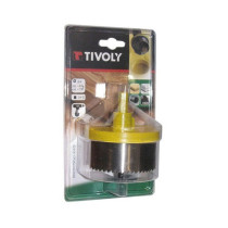 Scie cloche 5 lames Ø28mm à 75mm - profondeur 30mm Tivoly