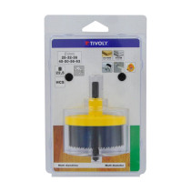 Scie cloche 7 lames Ø25mm à 62mm - profondeur 22,5mm Tivoly