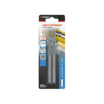 Lot 2 lames scie sauteuse U multi-matériaux 132mm Tivoly