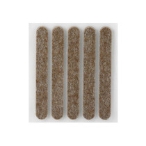 Lot 5 feutres en laine adhésif marron 3 x 95 x 12mm - Inofix