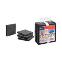 Lot 4 patins anti-vibrations électroménager 10 x 75 x 75mm - Inofix