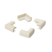 Lot de 4 protecteurs de bord rembourrés blanc
