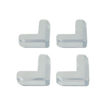 Lot de 4 coins de table adhésifs transparents