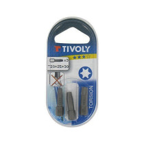 Lot 3 embouts de vissage torsion Torx TX20/25/30 Tivoly