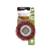Brosse décapage en nylon grain 80 Ø45mm Tivoly