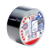Adhésif toile de réparation extra-fort noir 50mm x 25m