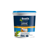 Enduit de lissage pâte spécial bois Bostik 1,5Kg