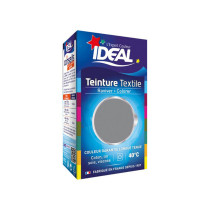 Teinture liquide pour textile gris anthracite Ideal 40ml