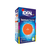 Teinture liquide pour textile orange Ideal 40ml