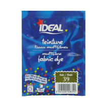 Teinture pour tissus multifibres kaki Ideal 15g