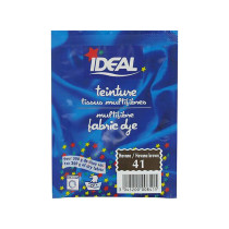 Teinture pour tissus multifibres marron havane Ideal 15g