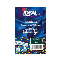 Teinture pour tissus multifibres vert Ideal 15g