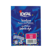 Teinture pour tissus multifibres rose fuchsia Ideal 15g