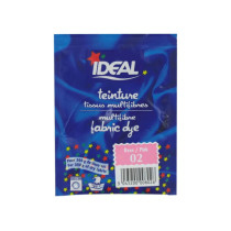 Teinture pour tissus multifibres rose Ideal 15g