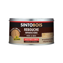 Pâte à bois rebouche imperfections chêne clair Sintobois 250g