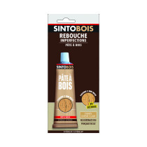 Pâte à bois rebouche imperfections chêne clair sous blister Sintobois 80g