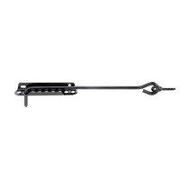 Crochet de crémaillère 300mm avec platine d\'arrêt ajustable - Alberts